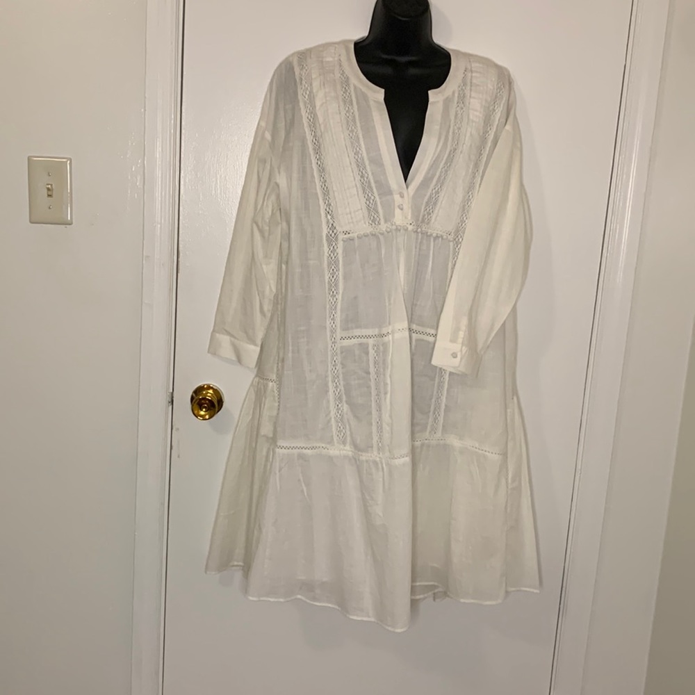 White Lace Knee Length Zara Doll Baby Dress